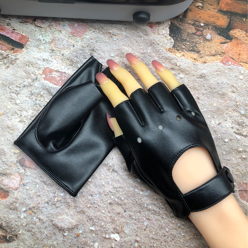 Wanita Punk Klub Malam Hip Hop - Leather Driving Glove ulasan dan harga