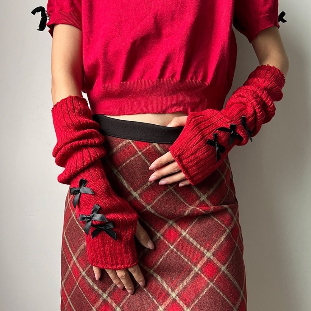 Penghangat Lengan Rajutan Mode - Fingerless Glove Knit ulasan dan harga