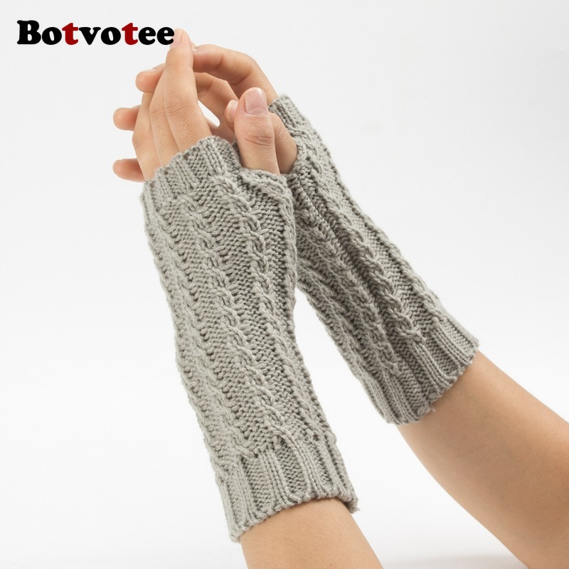 Sarung Tangan Musim Dingin Set - Fingerless Glove Knit ulasan dan harga