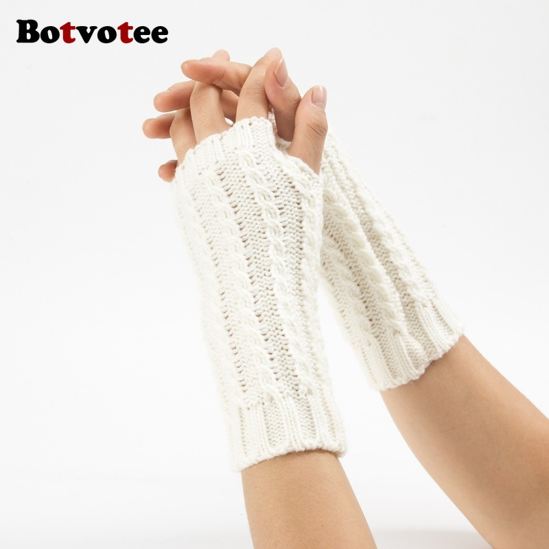 Sarung Tangan Musim Dingin Set - Fingerless Glove Knit ulasan dan harga